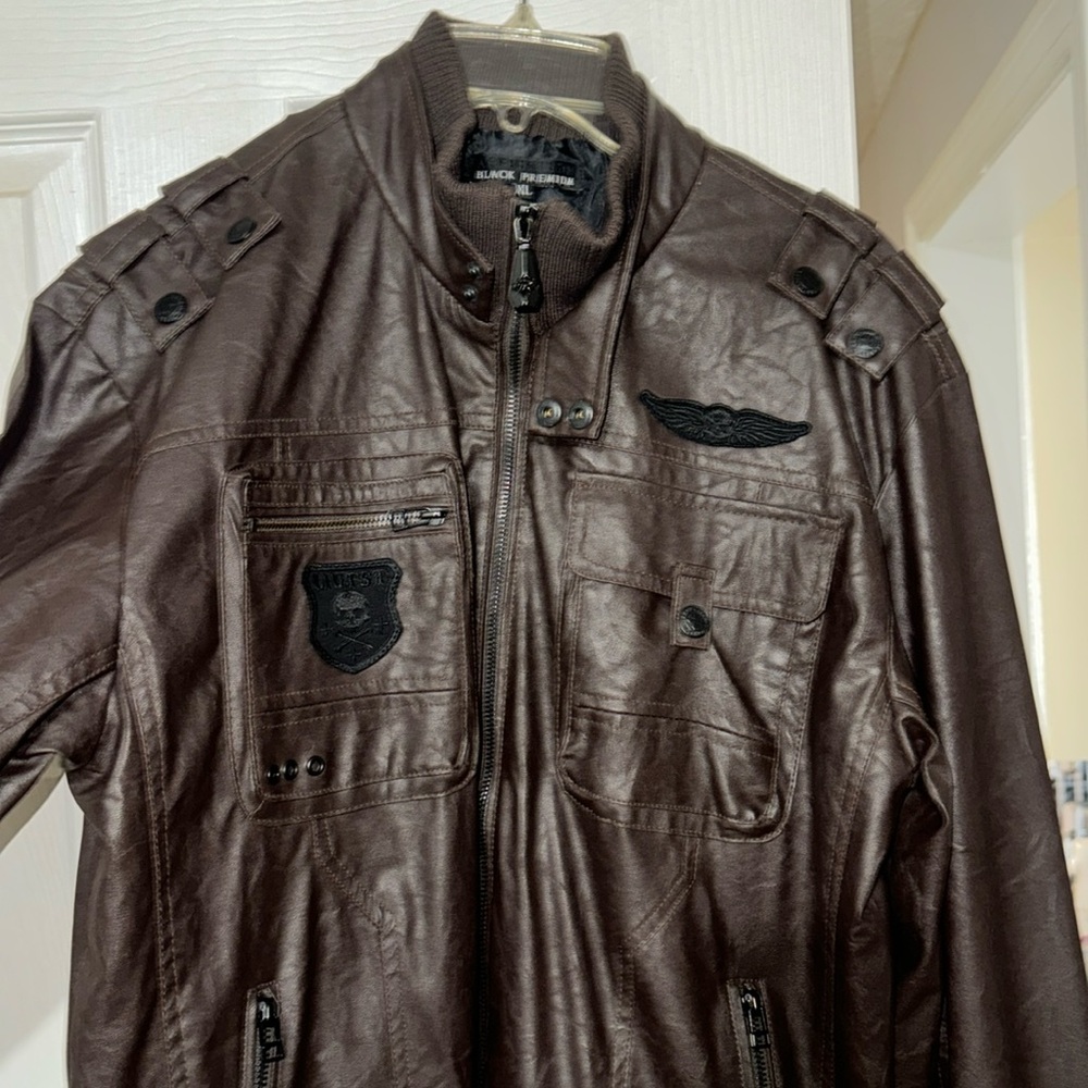 Affliction EX Black Premium Edition Brown with Black Stitching. Great Condition.